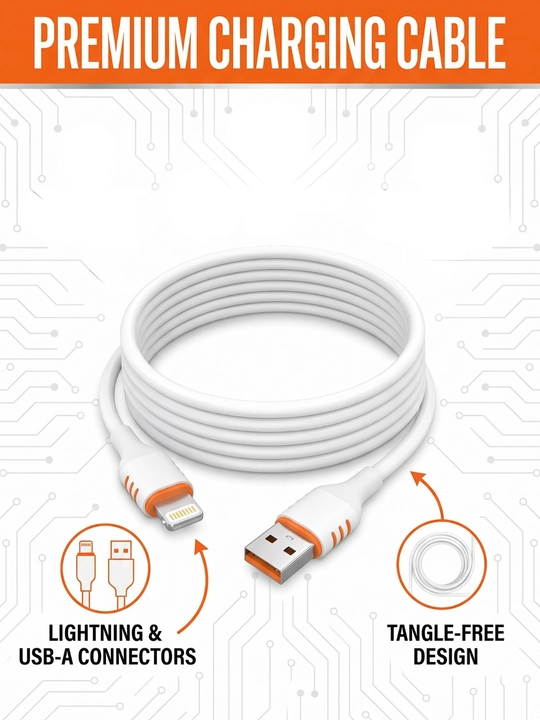USB kabeli iPhone uchun, tez zaryadlash kabeli,mustahkam zaryad va ma'lumot uzatish kabeli