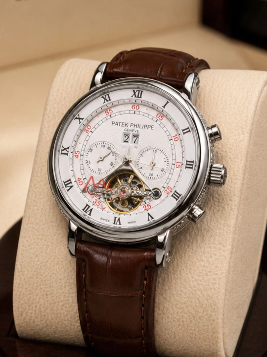 Erkaklar qo‘l soati, Patek Philippe mexanik soati, hujjatlar bilan, qo‘l fabrikasi bilan - 