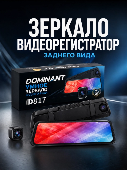 Videoregistrator DOMINANT D817S 32GB avtomobil uchun - 