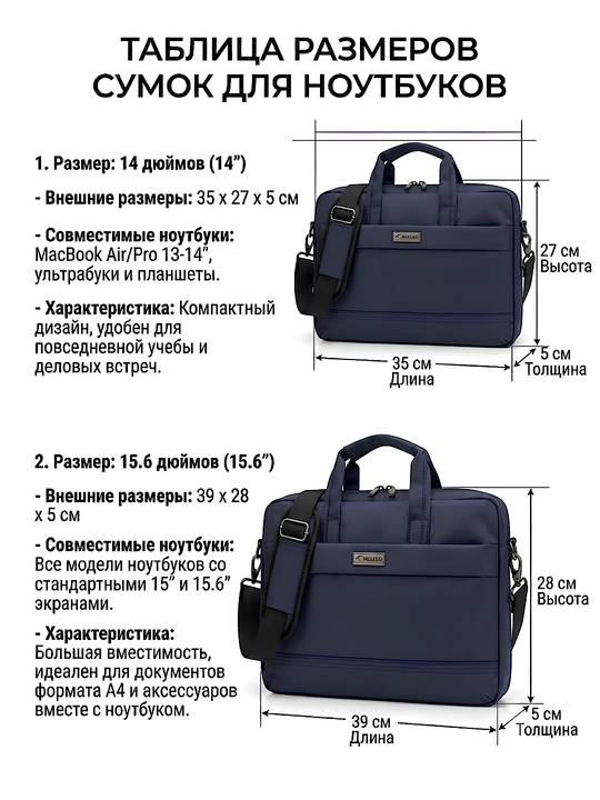 Сумка для ноутбука (14-15.6 дюймов)