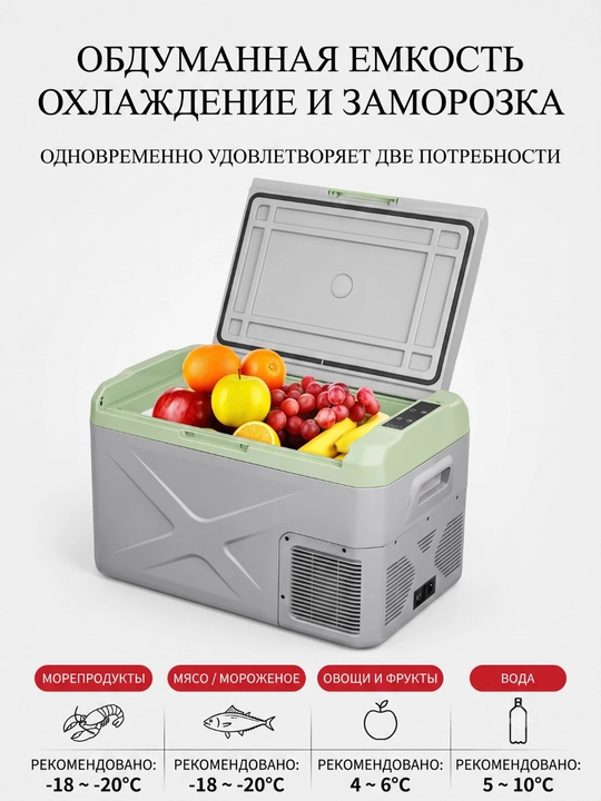 Alpicool kompressorli avto-muzlatgich - 