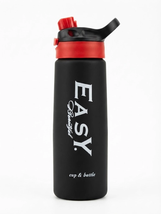 Sport suv idishi, fitnes idishi, qopqoqli va o‘lchov shkalasi bilan, 800 ml