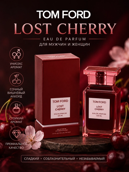 Lost Cherry, erkaklar va ayollar uchun, parfyumlangan suv, Tom Ford Lost Cherry - 