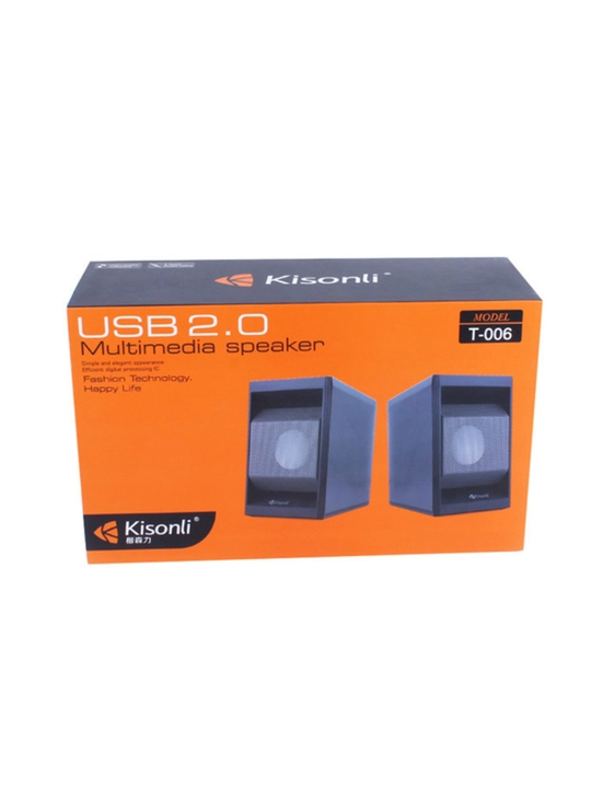 Компьютерные колонки Kisonli X28, X3, T-006, 2.0 с питанием от USB, 20 000 кГц