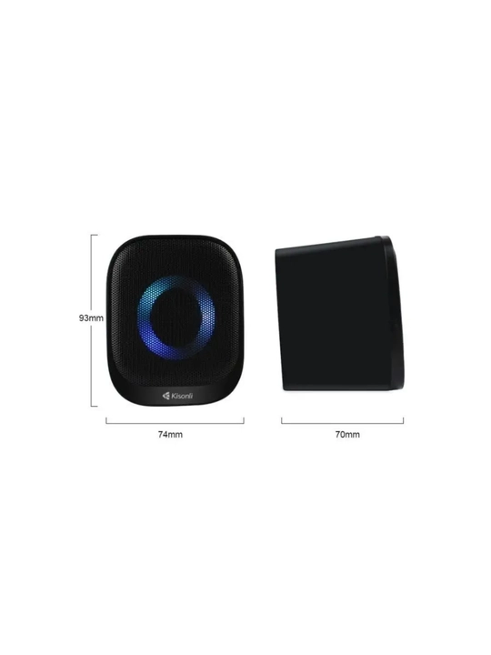 Компьютерные колонки Kisonli X28, X3, T-006, 2.0 с питанием от USB, 20 000 кГц