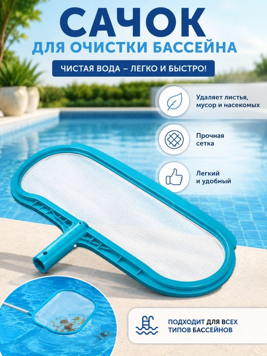 Basseynni tozalash to‘plami, ruchkalar uchun to‘r, sumka, Intex 29051 - 