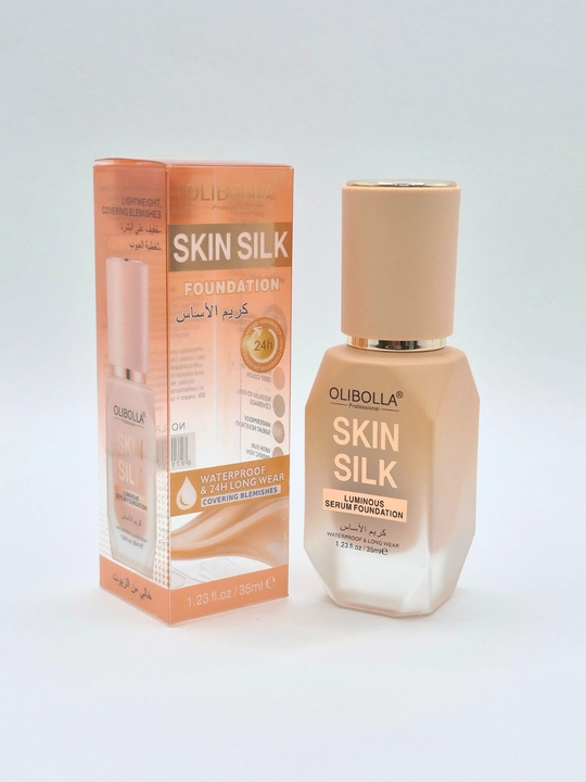 OLIBOLLA Skin SilkLuminous Serum Foundation 302 – Yengil, suvga chidamli tonal krem, 35 ml - 