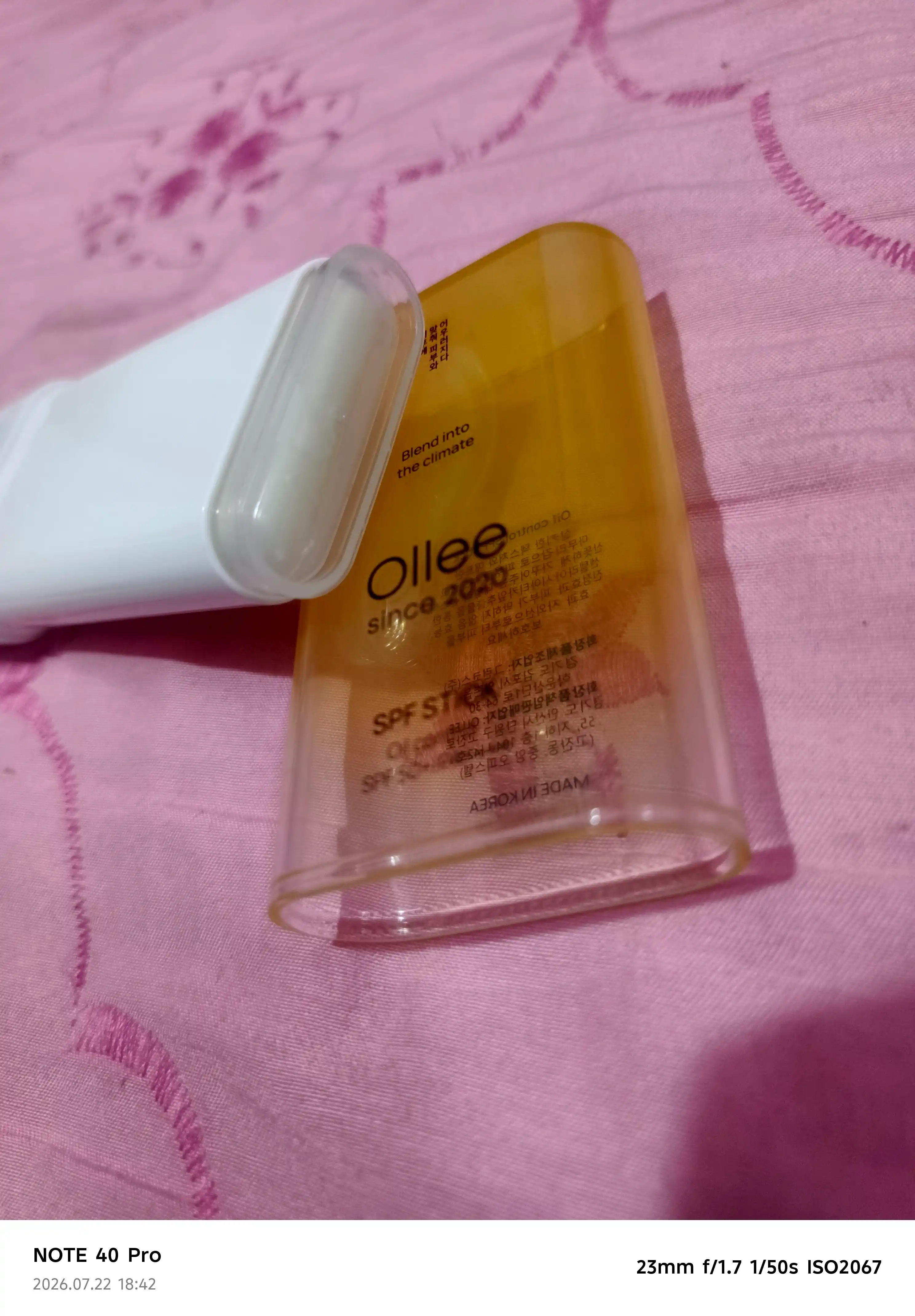Makiyaj ustidan yangilash uchun 19 g SPF50+ matlovchi OLLEE yuz uchun quyoshdan himoyalovc