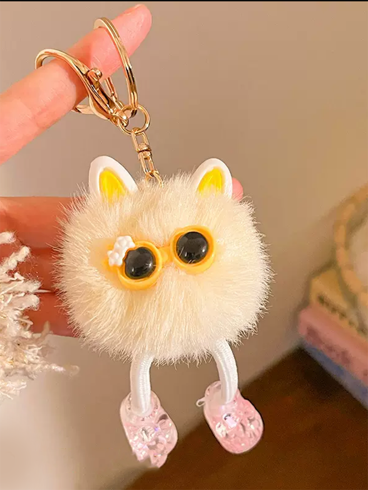 Мягкий плюшевый брелок для ключей, Kawaii аксессуар на сумку и рюкзак - 