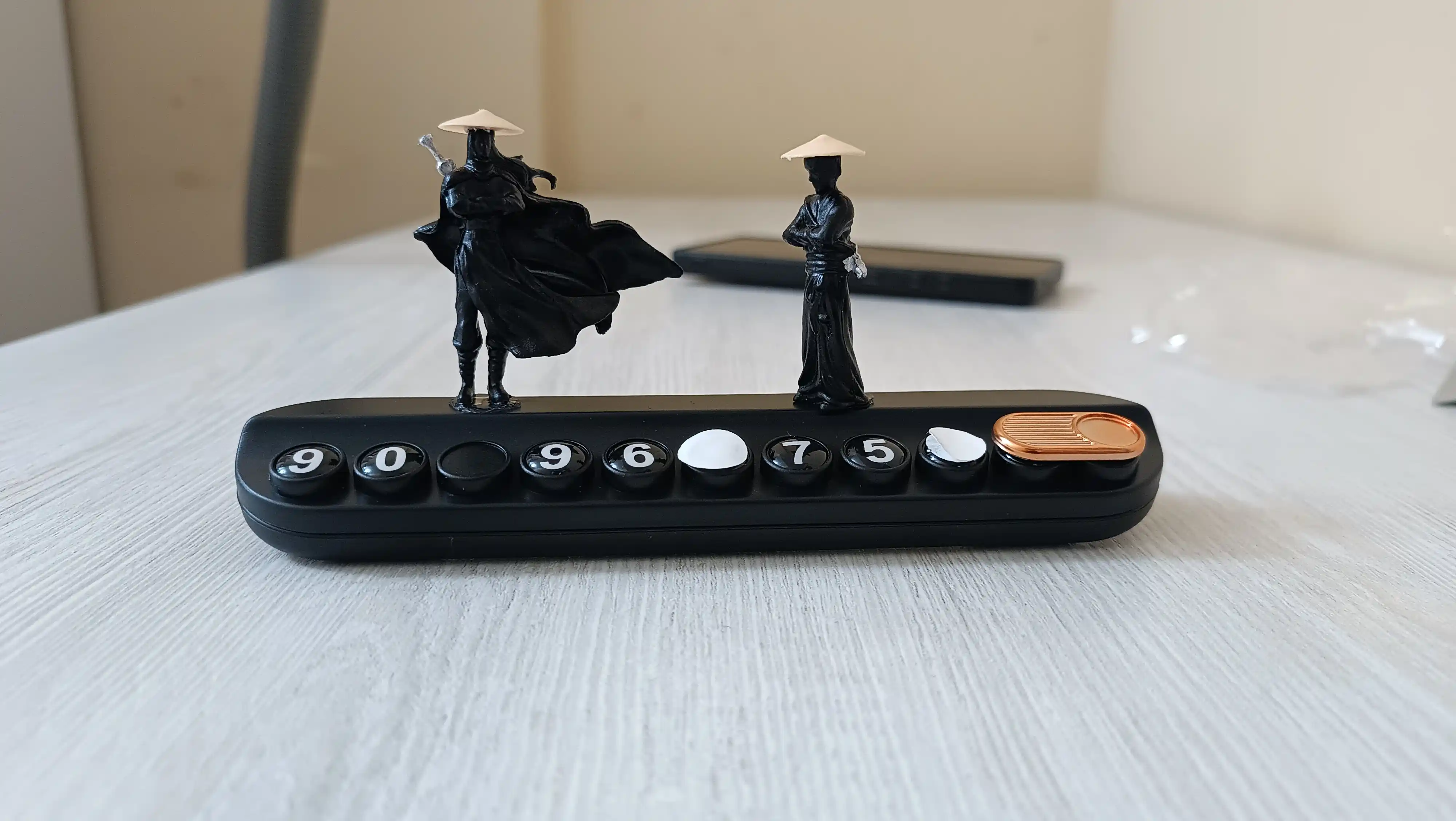 Avtovizitka telefon raqam bilan, parkovka va avtoturargoh kartasi mashina uchun, samurayli