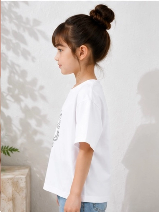 Qizlar uchun Hello Kitty futbolka, 100% paxta, yumshoq va qulay yozgi futbolka