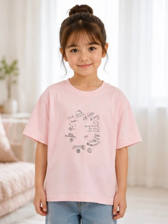 Qizlar uchun Hello Kitty futbolka, 100% paxta, yumshoq va qulay yozgi futbolka - 