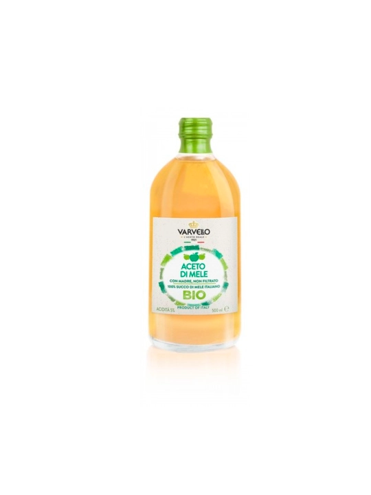 Яблочный уксус, нефильтрованный марка Varvello Organic 500ml - 