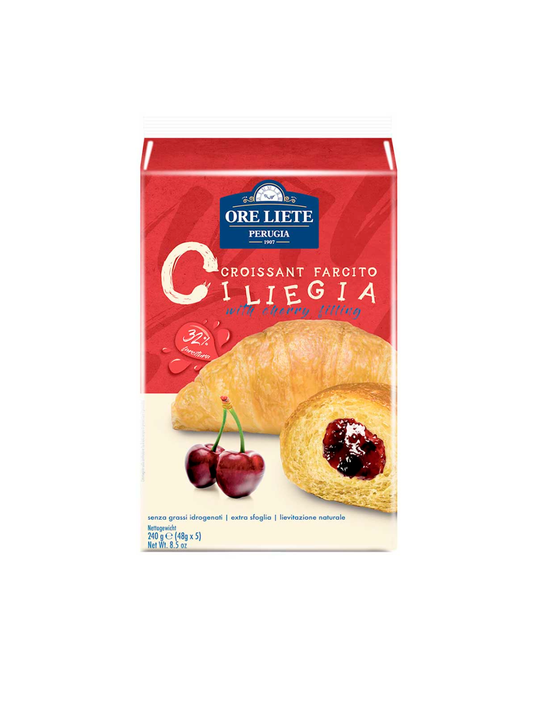 Gilos to‘ldirilgan ore liete kruasanlari 240g (48g*5) - 