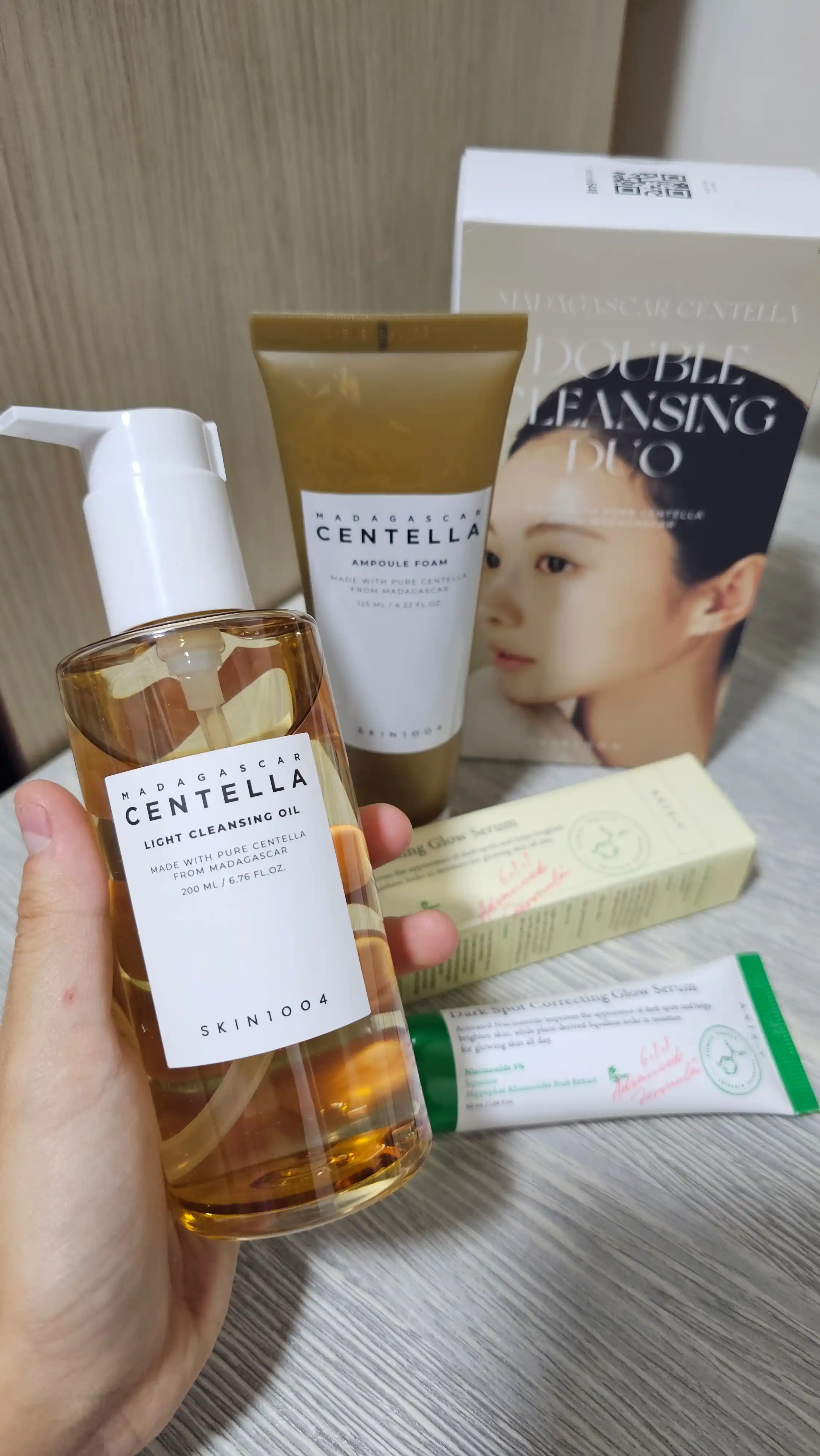 CENTELLA DOUBLE CLEANSING DUO — sentella bilan ikki bosqichli tozalash to‘plami