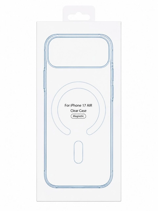Чехол MagSafe для iPhone , прозрачный силиконовый, магнитный - 
