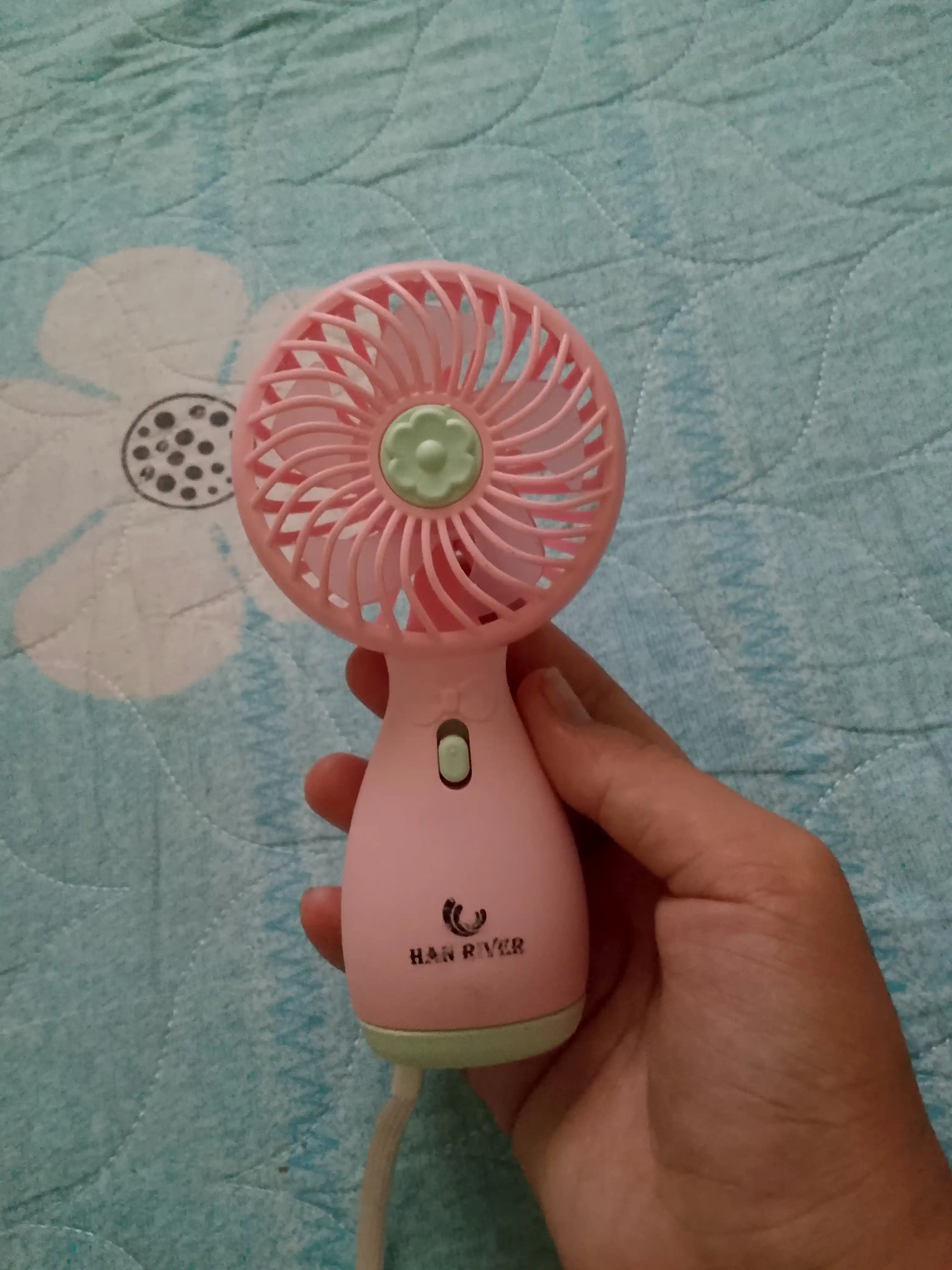 Mini qo'l ventilyatori, USB, portativ，HAN RIVER，120 darajali shamol tezligi