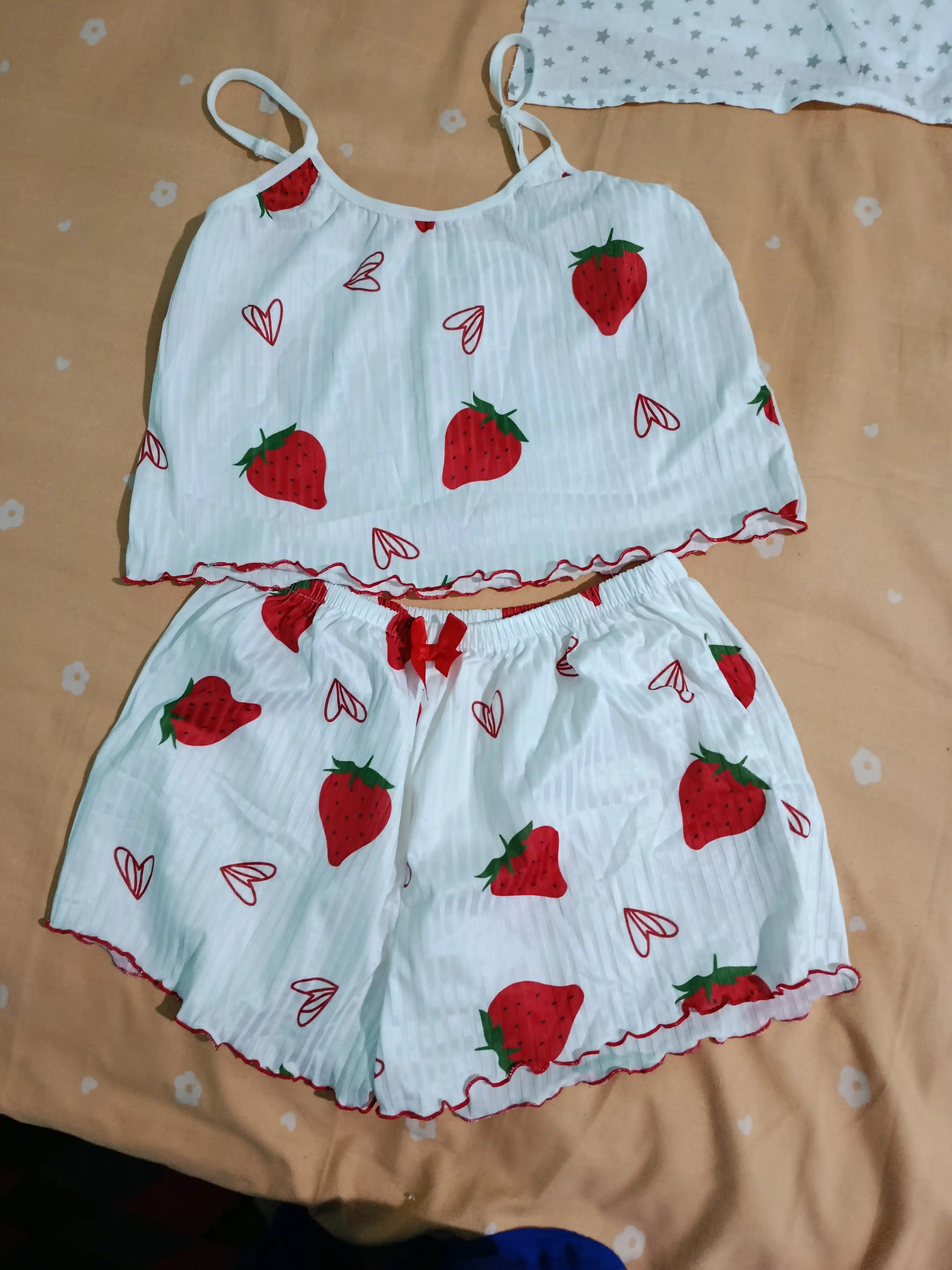 Ayollar pijamasi, tungi kiyim, tungi ko‘ylak, yengil yozgi uy kiyimi,