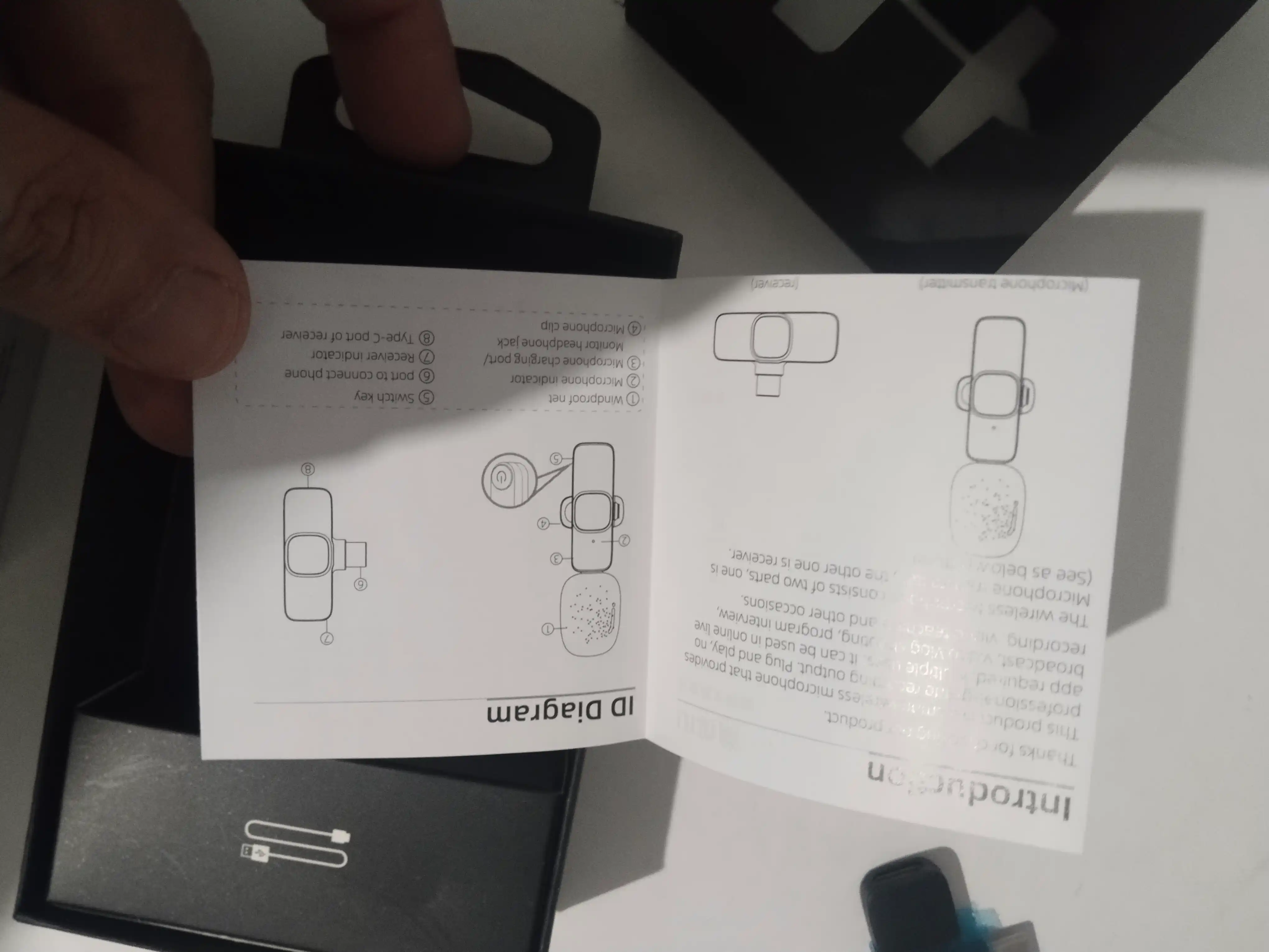 K9 simsiz mikrofon 2 ta mikrofonli to‘plam, Type-C va Iphone, Shovqinni kamaytirish