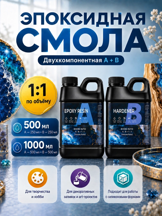Эпоксидная смола двухкомпонентная - 