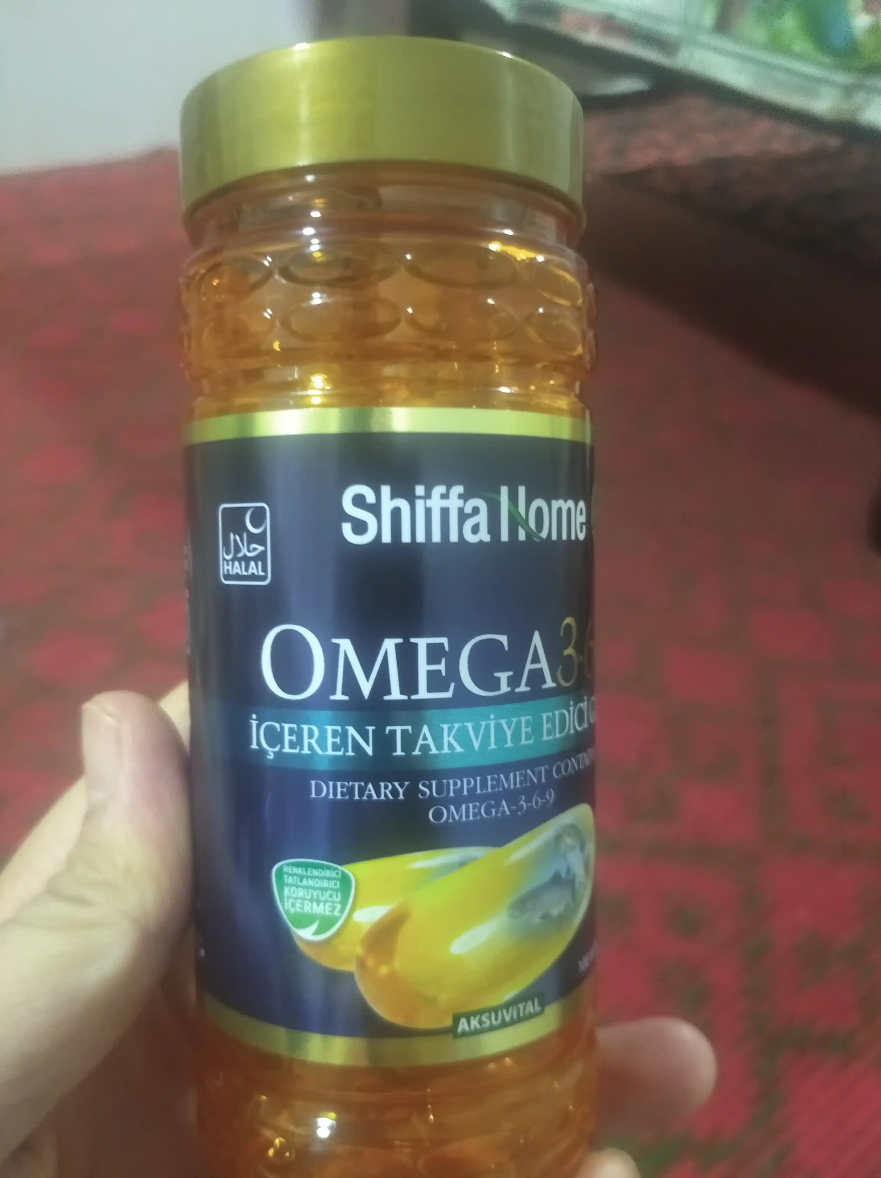 Shiffa Home Omega 3-6-9 (EPA va DHA), biologik faol qo‘shimcha, 100 kapsula, 134 g