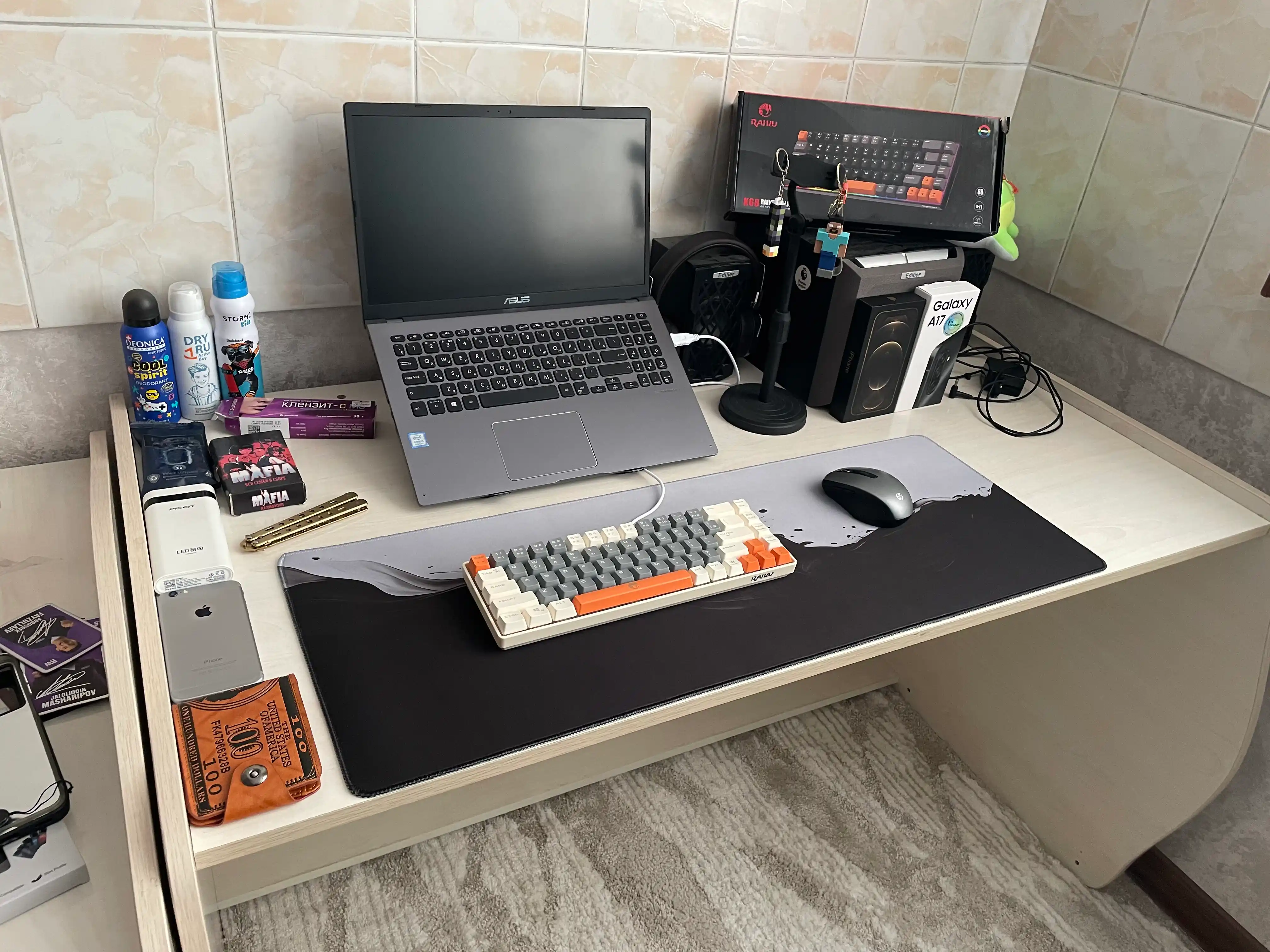RGB klaviatura, simli, simsiz, mexanik variantlar, klaviatura + sichqoncha to‘plami