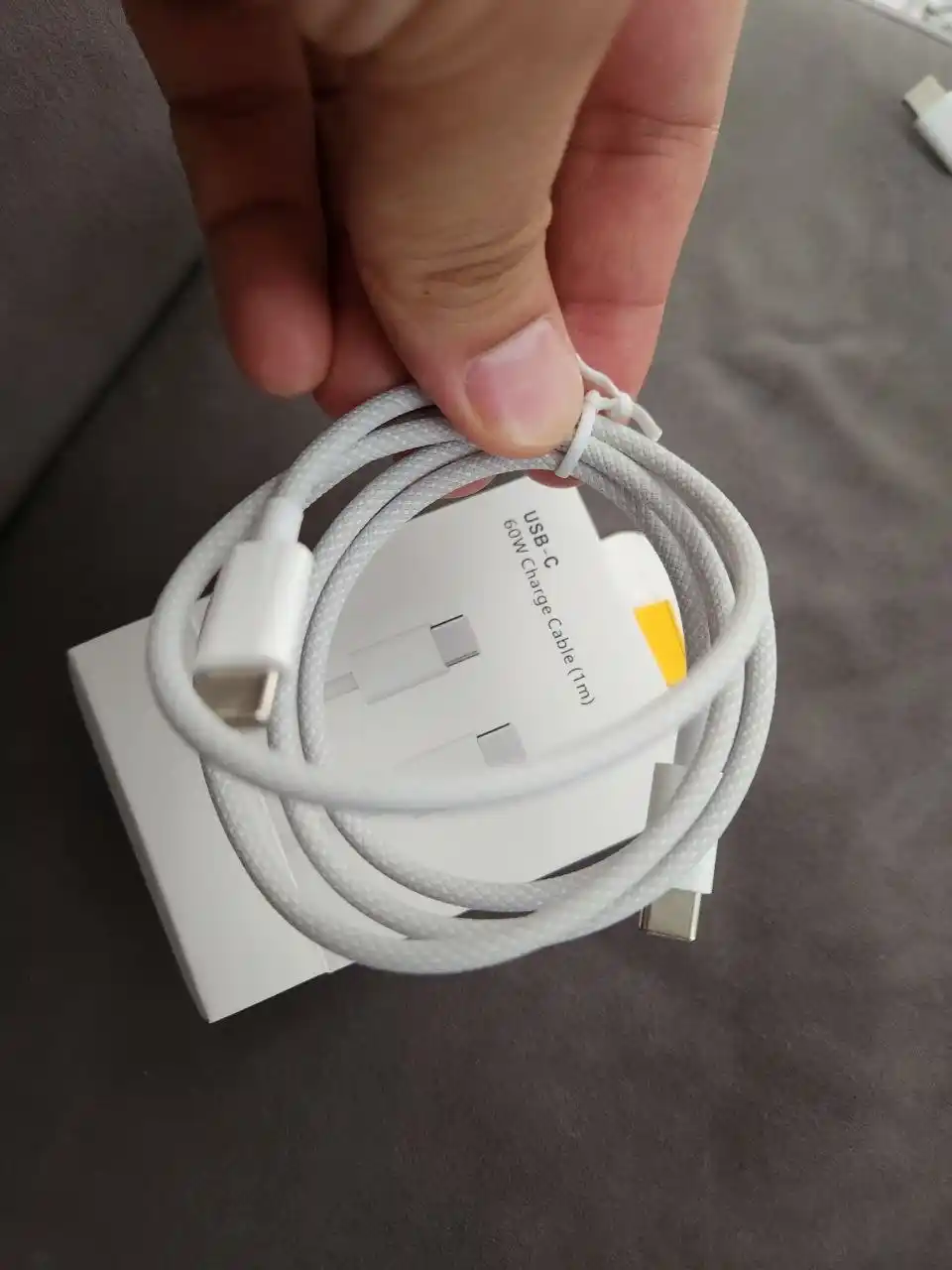 USB Type-C – Type-C kabel, 60W, 6A, tezkor zaryadlash va ma'lumot uzatish uchun, 1 m