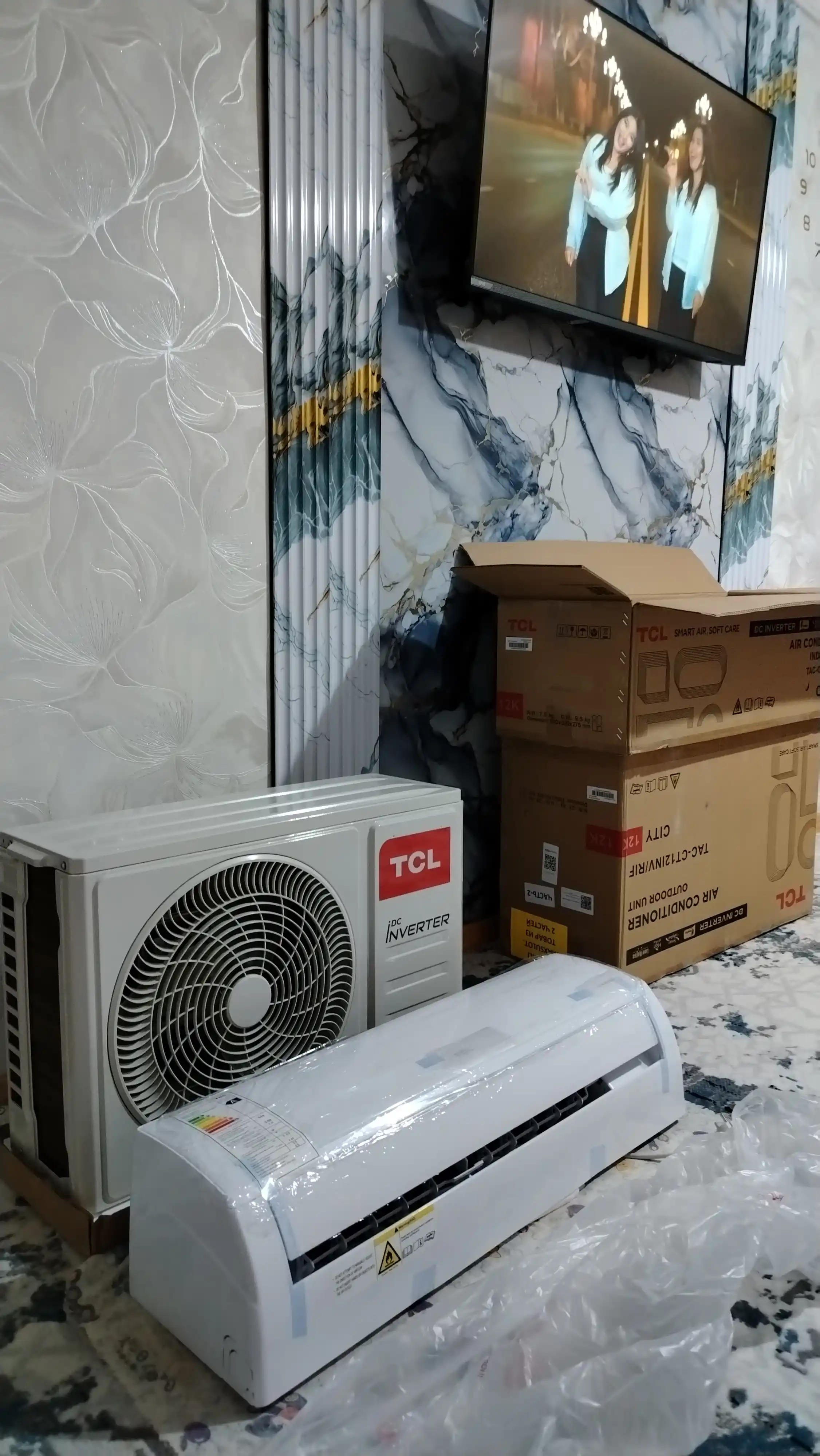 Konditsioner SPLIT TCL 12, 24 Invertor, 70 kvadrat metrgacha