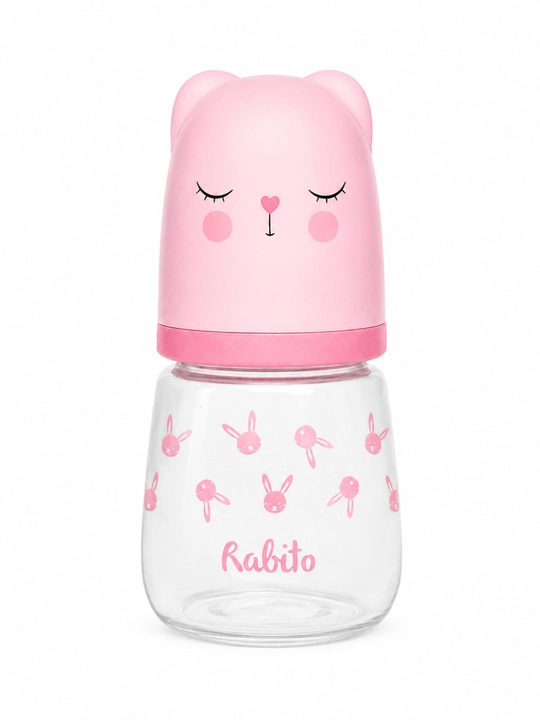 Бутылочка Rabito антиколик, 60 мл, BPA Free, силиконовая соска, с рождения 0+