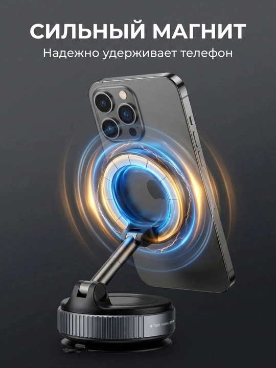 Magnitli avtomobil telefon ushlagichi Magsafe bilan, 360 daraja aylanadigan