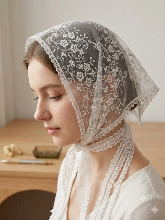 Ayollar uchun to'rli kosinka ro'mol, bog'ichli ayollar headscarf / kosinka
