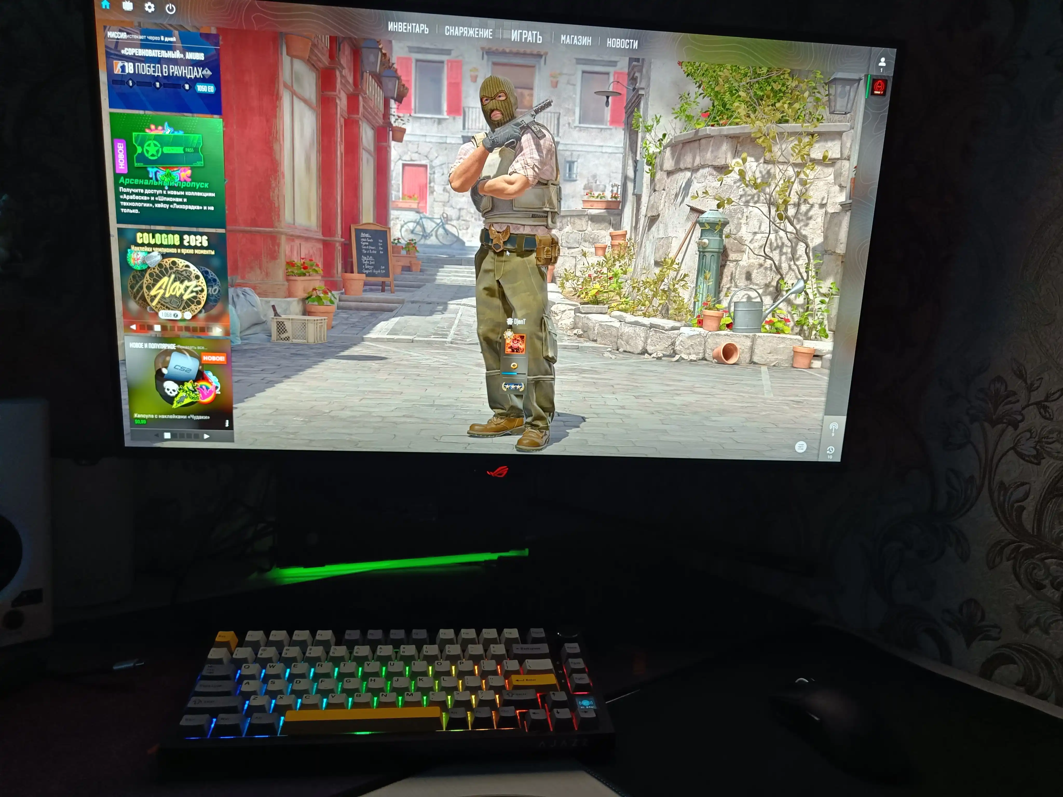 AJAZZ AK820 PRO mexanik klaviatura, 75%, RGB, ekran, Bluetooth, 2.4G