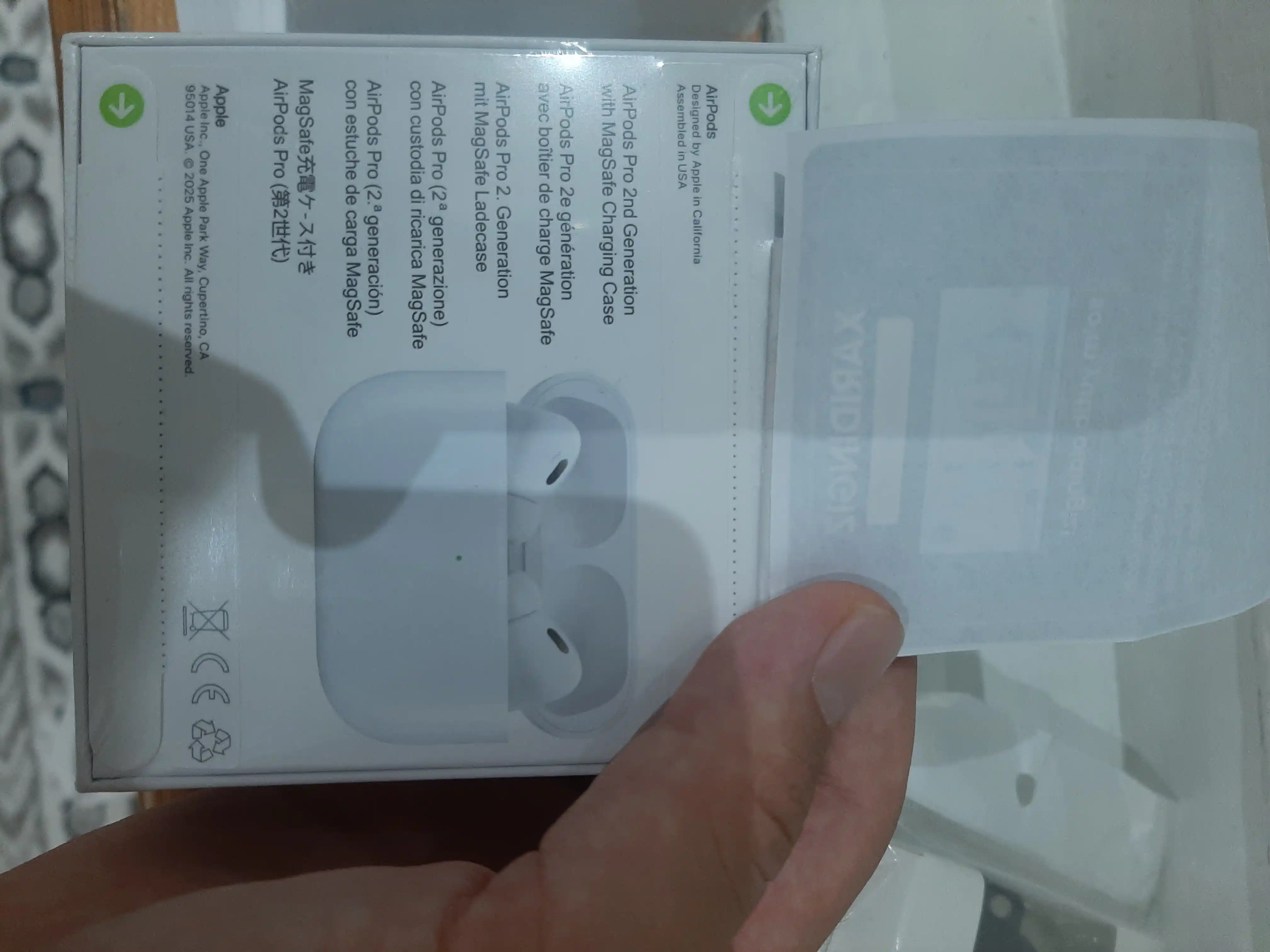 Simsiz Pods 2 Premium quloqchinlari,Iphone va Android uchun,sovg'a sifatida g'ilof