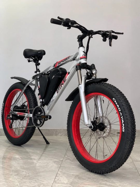 Elektr velosiped, qalin shinali, disk tormozli, LED farali