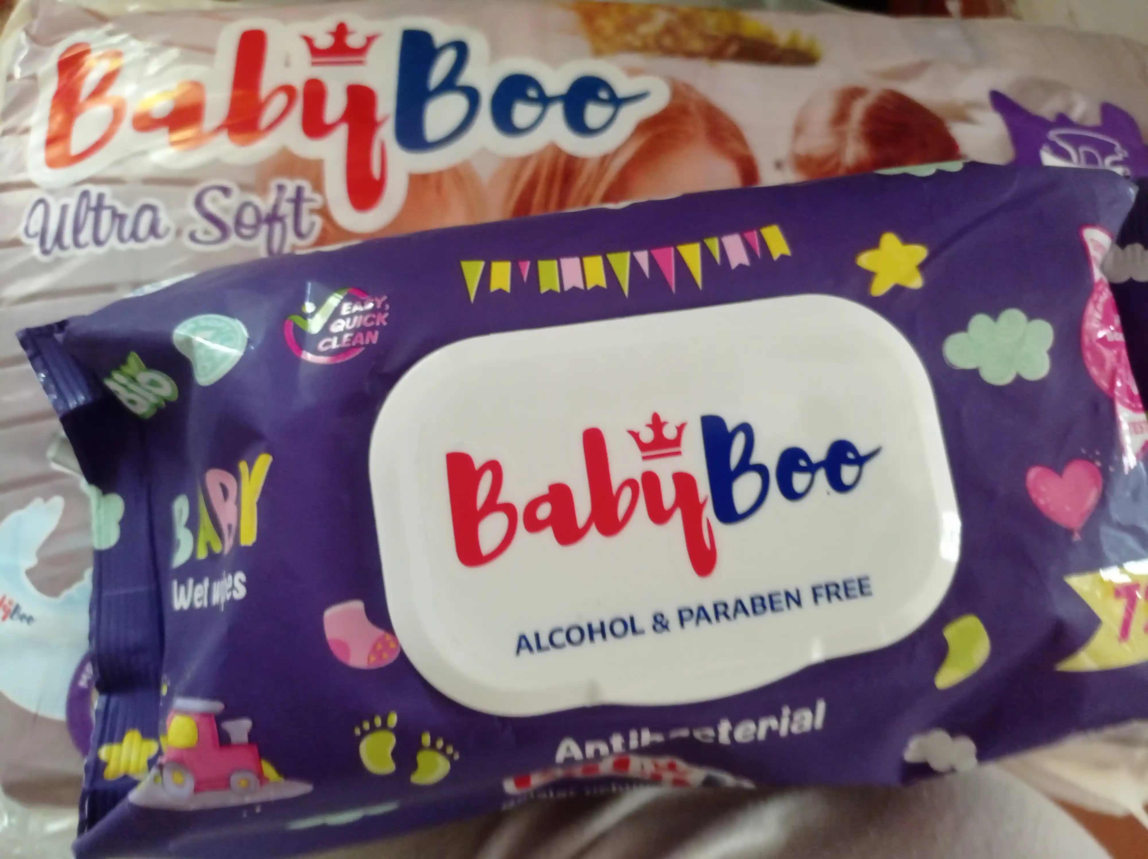 BABYBOO UltraSoft Подгузники на липучках–мягкие, гипоаллергенные, Jumbo пакеты, размеры3-7