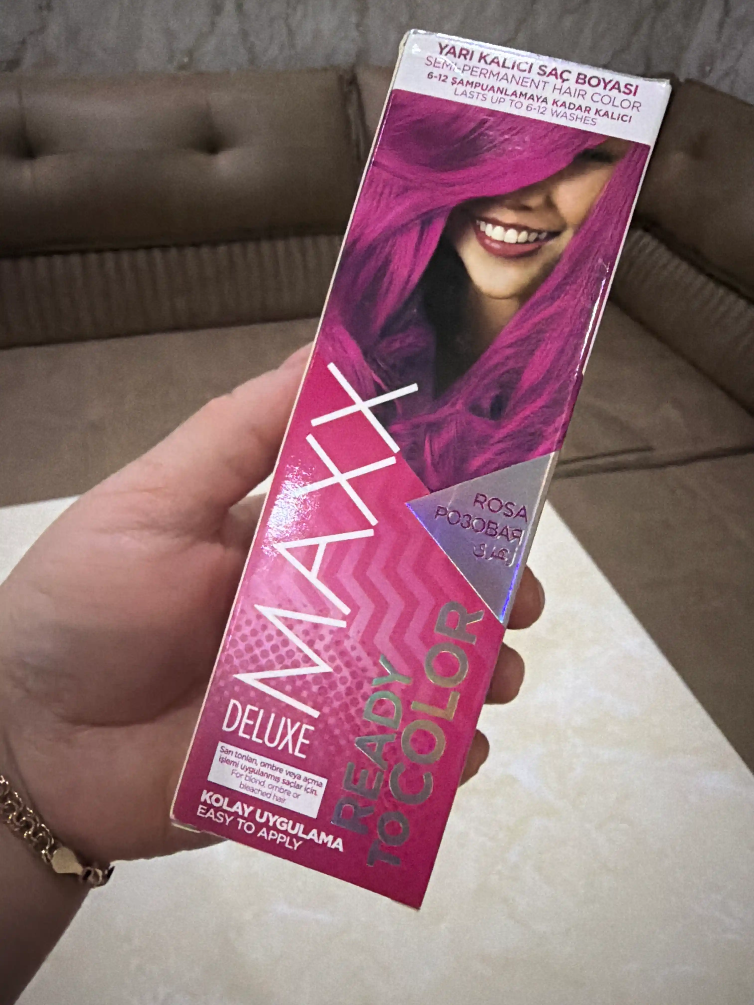 Полуперманентная краска для волос MAXX Deluxe, временная, кондиционер для нанесения цвета