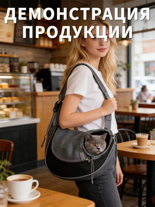 Pet cat outdoor bag — сумка для переноски с наплечными принадлежностями