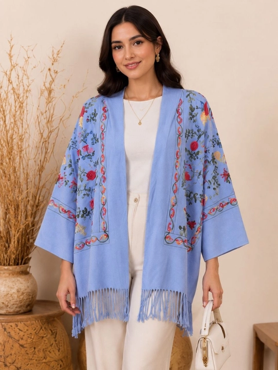 Женский кардиган, пончо с национальным узором, oversize 46–56 - 