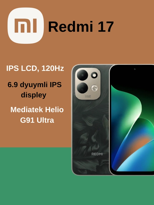 Смартфон Redmi 17 4g, IPS LCD 120 Гц, 7500 мАч, 50 МП, NFC, IP65