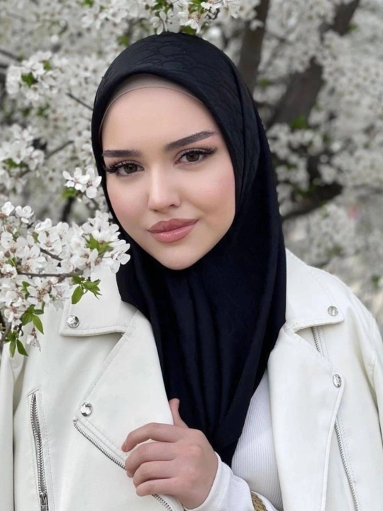 Шелковый платок Dior для женщин и девочек, подарок, хиджаб 95 х 95 см - 