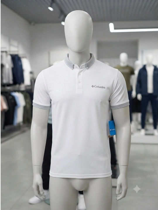 Erkaklar polo futbolkasi Columbia, 50% paxta, yozgi. Turkiyada ishlab chiqarilgan