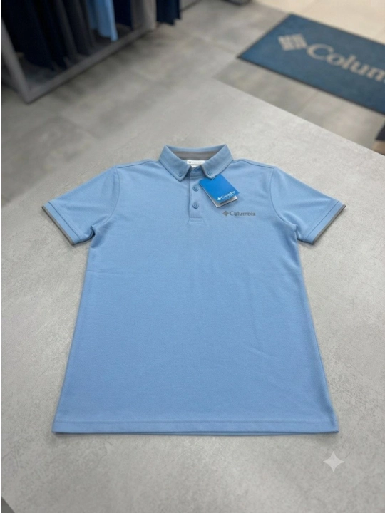 Erkaklar polo futbolkasi Columbia, 50% paxta, yozgi. Turkiyada ishlab chiqarilgan
