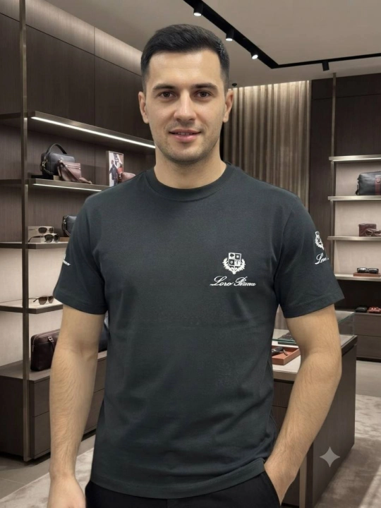 Футболка Loro Piana, 100% хлопок, для мужчин - 