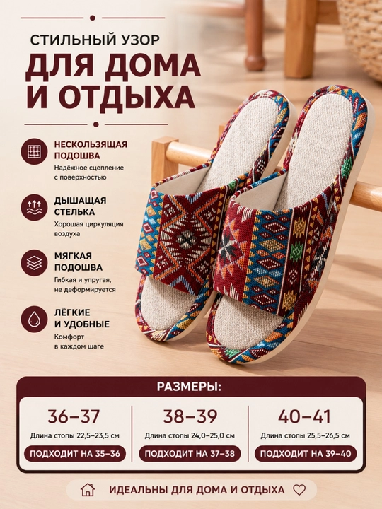 Мужские и женские тапочки, тапочки с открытым носком - 