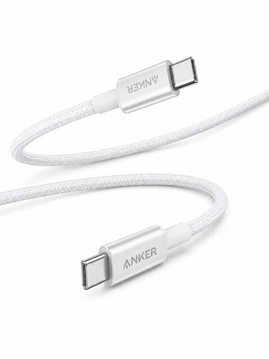Кабель Anker Zolo USB-C – USB-C 240 Вт PD 3.1, быстрая зарядка, нейлоновая оплетка