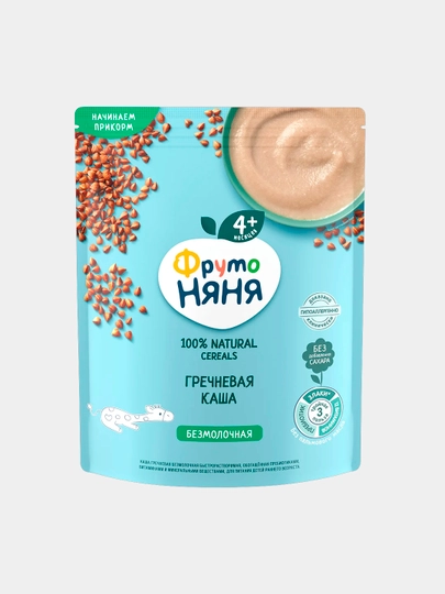 Каша гречневая безмолочная ФрутоНяня, 190 г - 