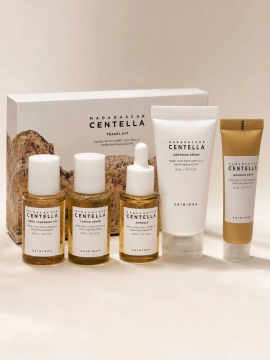 Madagascar Centella Travel Kit дорожный набор для ухода за лицом с центеллой, 5х1