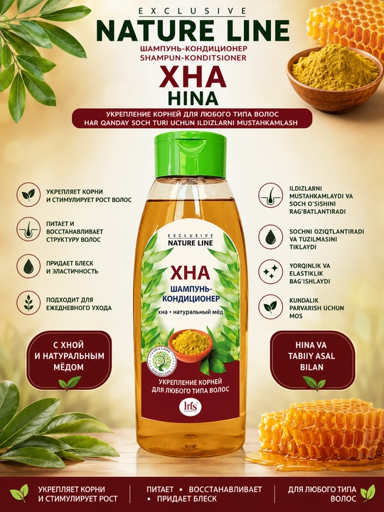 "EXCLUSIVE NATURE LINE" seriyali shampun-konditsioner, 520 ml - 