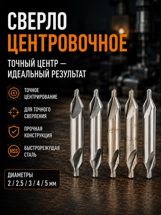 Сверло центровочное 60° - 
