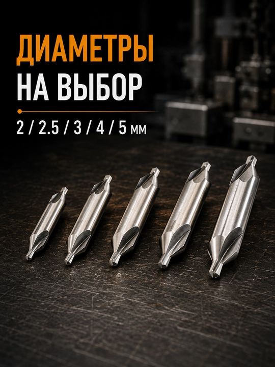 Сверло центровочное 60°